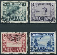 ÖSTERREICH 1918-1938 551-54 O, 1933, FIS I, Sonderstempel, Prachtsatz - Other & Unclassified