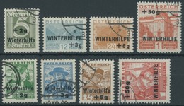 ÖSTERREICH 1918-1938 563-66,613-16 O, 1933/5, Winterhilfe I Und II, 2 Prachtsätze - Other & Unclassified