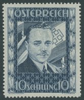 ÖSTERREICH 1918-1938 588 **, 1936, 10 S. Dollfuß, Postfrisch, Pracht, Mi. 1400.- - Otros & Sin Clasificación
