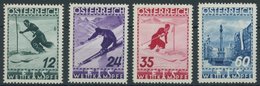 ÖSTERREICH 1918-1938 623-26 **, 1936, FIS II-Wettkämpfe, Postfrischer Prachtsatz, Mi. 180.- - Altri & Non Classificati