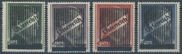 ÖSTERREICH 1945-1949 Va-d **, 1945, Nicht Ausgegeben: 1 - 5 RM Gitteraufdruck, Postfrischer Prachtsatz, Mi. 240.- - Autres & Non Classés