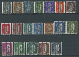 ÖSTERREICH 1945-1949 674-92 **, 1945, 1 - 80 Pf. Grazer-Aufdruck, Postfrischer Prachtsatz, Endwert Gepr. Vossen, Mi. 160 - Autres & Non Classés