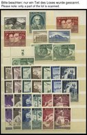 LOTS **, Postfrische Partie Verschiedener Kompletter Ausgaben Von 1947-88 Mit Einigen Dubletten, Prachterhaltung - Sammlungen