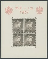 POLEN Bl. 2-4 **, 1937, Besuch Des Königs Von Rumänien, 3 Prachtblocks Mi. 150.- - Andere & Zonder Classificatie