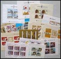 PORTUGAL Aus Bl. 29-71 O, 1980-90, 14 Verschiedene Blocks Mit Ersttags-Sonderstempeln, Pracht, Mi. 123.- - Used Stamps
