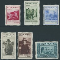 RUMÄNIEN 413-18 **, 1931, Pfadfinder-Ausstellung Und Könige, 6 Postfrische Prachtwerte, Mi. 80.- - Other & Unclassified