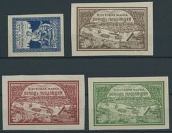 RUSSLAND 165-68x **, 1921, Hungerhilfe Im Wolgagebiet, Normales Papier, Postfrischer Prachtsatz, Mi. 50.- - Autres & Non Classés