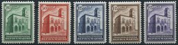 SAN MARINO 175-79 *, 1932, Postgebäude, Falzrest, Prachtsatz - Altri & Non Classificati