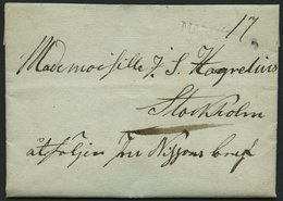 SCHWEDEN 1828, MARIEFRED, L1 Auf Brief Nach Stockholm, Pracht - ... - 1855 Prefilatelia