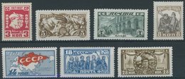 SOWJETUNION 328-34 *, 1927, Oktoberrevolution, Falzrest, Prachtsatz - Sonstige & Ohne Zuordnung