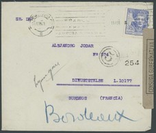 SPANIEN 1943, Bedarfsbeleg Von BARCELONA Mit Spanischer Zensur An Deutsche FP-Nr. L10177 In Frankreich, Feinst - Used Stamps