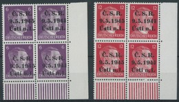 TSCHECHOSLOWAKEI VB **, 1945, 6 Und 12 Pf. Hitler Mit Privaten Lokalen Aufdrucken C.S.R. 9.5.1945 Usti: N. L. In Unteren - Otros & Sin Clasificación