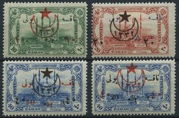 TÜRKEI 472-75 *, 1914, Portomarken Mit Aufdrucktype II, Falzrest, 4 Prachtwerte, Mi. 300.- - Other & Unclassified