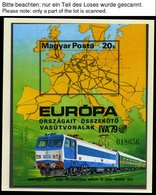 SAMMLUNGEN, LOTS **, Ca. 1967-84, Kleine Postfrische Partie Verschiedener Werte Eisenbahn, Graf Zeppelin, Die Geschichte - Collections