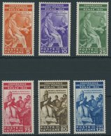 VATIKAN 45-50 *, 1935, Juristenkongress, Falzrest, Prachtsatz, Mi. 140.- - Autres & Non Classés