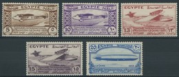 ÄGYPTEN 186-90 *, 1933, Luftfahrtkongress, Falzreste, Pracht - Andere & Zonder Classificatie