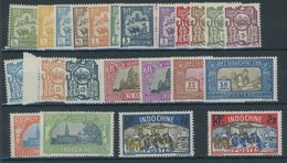 FRANZÖSISCH-INDOCHINA 123-46 **, 1927, Einheimische Motive, Postfrischer Prachtsatz - Otros & Sin Clasificación