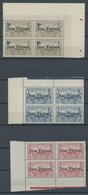 NEUKALEDONIEN P 1-3 VB **, Paketmarken: 1926, Colis Postaux In Eckrandviererblocks, Postfrisch, Pracht - Altri & Non Classificati