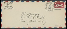 US-FLUGPOST 3.9.1948, Bremen, US-Luftfeldpost 5 C. Ganzsachenumschlag, Legal Size, Mit APO 751-Handstempel (große Type)  - Autres & Non Classés