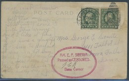 FELDPOST 1919, Militärbildpostkarte Des Von Präsident Wilson Nach Wladiwostok Entsandten 7950 Mann Starken US-Expedition - Storia Postale