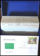 SPORT 1980, Die Offizielle Sammlung Von Ersttagsbriefen Des Internationalen Olympischen Komitees Im Spezial Karteikasten - Sonstige & Ohne Zuordnung