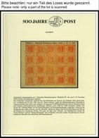 SONSTIGE MOTIVE **,Brief,o , 500 Jahre Post Auf Siegerseiten In 3 Alben Und Einem Leitzordner Mit Einzelmarken, Maximumk - Unclassified