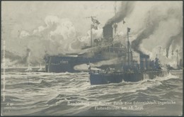 ALTE POSTKARTEN - SCHIFFE KAISERL. MARINE Beschießung Von Antivari Durch Eine österreichisch-ungarische Flottendivision  - Warships