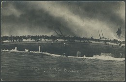 ALTE POSTKARTEN - SCHIFFE KAISERL. MARINE Untergang Der S.M.S. Blücher, Fotopostkarte, Pracht - Oorlog