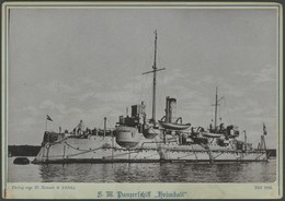 ALTE POSTKARTEN - SCHIFFE KAISERL. MARINE S.M. Panzerschiff Heimdall, Fotokarte, Pracht - Krieg