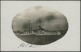 ALTE POSTKARTEN - SCHIFFE KAISERL. MARINE S.M.S. Kaiser, Fotopostkarte, Pracht - Guerre