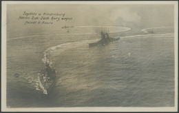 ALTE POSTKARTEN - SCHIFFE KAISERL. MARINE S.M.S. Seydlitz Und Hindenburg Fahren Zick-Zack Kurs Wegen Feindlicher U-Boote - Guerra