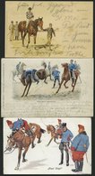 ALTE POSTKARTEN - VARIA PFERDE, 3 Verschiedene Ansichtskarten Von 1898-1909, Dabei Eine Karte Von B.K.W.I. - Postkartenv - Sonstige & Ohne Zuordnung