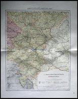 Deutschland, Südöstlicher Teil, Kolorierter Stahlstich Aus Meyers Hand-Atlas, 1875 - Autres & Non Classés