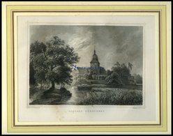 FÜRSTENAU: Das Schloß, Stahlstich Von Rohbock/Lange Um 1840 - Lithografieën