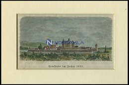LEMFÖRDE, Gesamtansicht, Kolorierter Holzstich Auf Vaterländische Geschichten Von Görges 1843/4 - Litografía