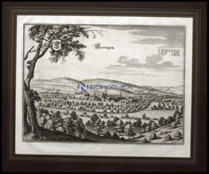 MORINGEN, Gesamtansicht, Kupferstich Von Merian Um 1645 - Lithografieën