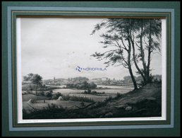 TRANEKJAER (Tranekjr Paa Langeland), Gesamtansicht, Lithographie Mit Tonplatte Von Alexander Nay Nach Wilhelm Petersen  - Litografia