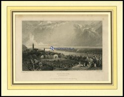 RHEINECK/KANTON ST. GALLEN, Gesamtansicht, Stahlstich Von Tombleson/Lacy Um 1840 - Litografía