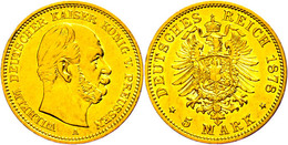 5 Mark, 1877, A, Wilhelm I., Ss-vz., Katalog: J. 244 Ss-vz - Sonstige & Ohne Zuordnung