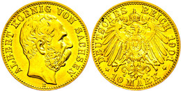 10 Mark, 1901, Albert, Ss-vz., Katalog: J. 263 Ss-vz - Sonstige & Ohne Zuordnung