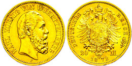 20 Mark, 1872, Karl, Wz. Rf., Ss-vz., Katalog: J. 290 Ss-vz - Other & Unclassified