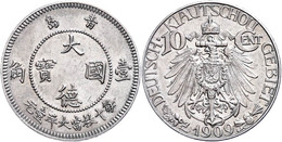 Kiautschou, 10 Cent, 1909, Vz., Katalog: J. 730 Vz - Sonstige & Ohne Zuordnung