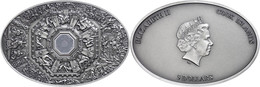 5 Dollars, 2014, Ceilings Of Heaven, Florence Cathedral, 999er Silber, Antik Finish, Stein, In Kapsel Mit Zertifikat, St - Cook Islands