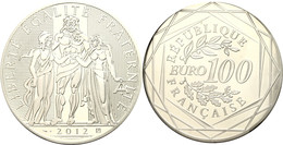 100 Euro, 2012, Herkulesgruppe, Im Papieretui, Angelaufen, PP.  PP - Sonstige & Ohne Zuordnung