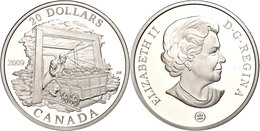 20 Dollars, 2009, Kanadische Wirtschaftsgeschichte - Kohlenmine, KM 893, Schön 843, Im Etui Mit OVP Und Zertifikat, PP.  - Canada