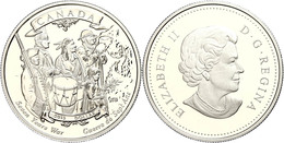 1 Dollar, 2013, 250 Jahre Ende Des 7-jährigen Krieges, Im Etui Mit OVP Und Zertifikat, PP. Auflage Nur 10.000 Stück.  PP - Canada