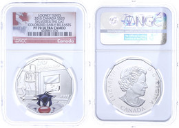 20 Dollars, 2015, Looney Tunes-Sylvester The Cat, In Slab Der NGC Mit Der Bewertung PF 70 Ultra Cameo, Colorized Early R - Canada
