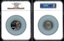 2000 Francs CFA, 2013, Amur Leopard, Nature's Eyes, In Slab Der NGC Mit Der Bewertung PF70 Matte, Colorized. - Congo (Democratic Republic 1964-70)