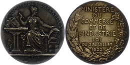 Frankreich, Silbermedaille (Dm. Ca. 33mm, Ca. 15,20g), 1822, Von A. Patey. Av: Sitzende Weibliche Gestalt Von Vorn, Darü - Andere & Zonder Classificatie
