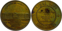 Belgien, Eintrittsmarke, Messing, Brüssel (Dm Ca. 22mm, 6,85g), 1844, Von Hart. Zur Eröffnung Des Lagers Von Brüssel 6.  - Other & Unclassified